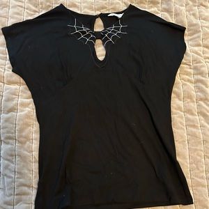 Vintage Style Spider Web Top